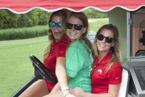 tmba golf tournament 2016 cart girls in red with priority staff